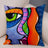 Julia M Lifestyles Abstract Girl Print Cushion Cover 45x45cm - Julia M LifeStyles