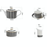 Julia M Lifestyles Elegant Ceramic Coffee Set - 15 Pieces - Julia M LifeStyles