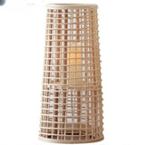 Julia M Lifestyles Handmade Wooden Candle Holder: Nordic Modern Bamboo Wind Lamp - Julia M LifeStyles