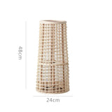 Julia M Lifestyles Handmade Wooden Candle Holder: Nordic Modern Bamboo Wind Lamp - Julia M LifeStyles