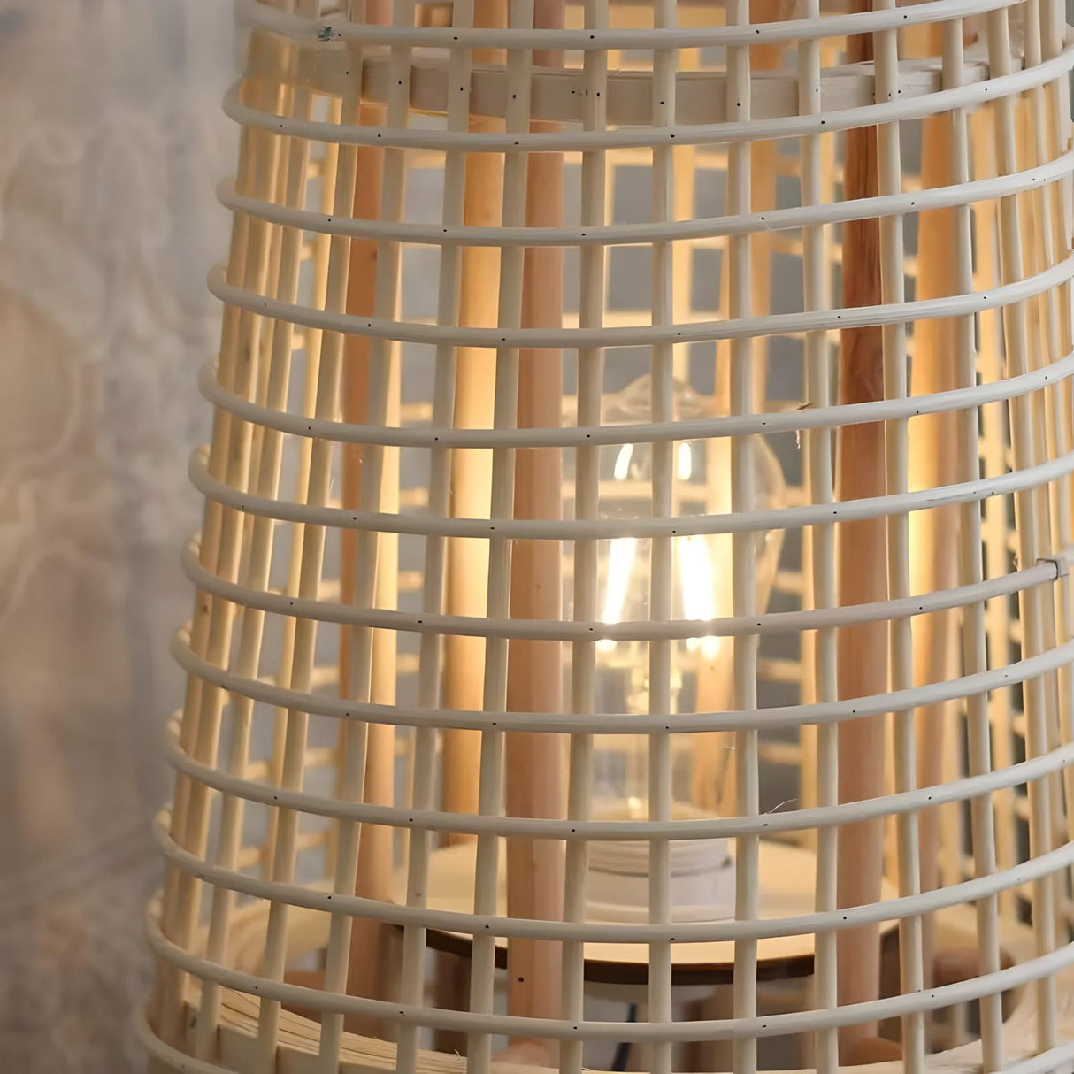 Julia M Lifestyles Handmade Wooden Candle Holder: Nordic Modern Bamboo Wind Lamp - Julia M LifeStyles