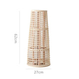 Julia M Lifestyles Handmade Wooden Candle Holder: Nordic Modern Bamboo Wind Lamp - Julia M LifeStyles