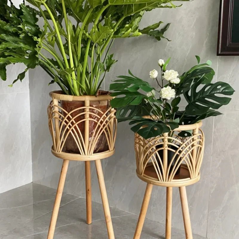 Julia M Lifestyles Indonesian Rattan Flower Shelf - Julia M LifeStyles