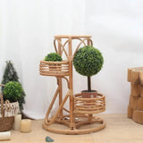 Julia M Lifestyles Indonesian Rattan Flower Shelf - Julia M LifeStyles