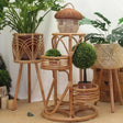 Julia M Lifestyles Indonesian Rattan Flower Shelf - Julia M LifeStyles