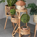 Julia M Lifestyles Indonesian Rattan Flower Shelf - Julia M LifeStyles