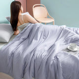 Julia M Lifestyles Luxury Ice Silk Quilt - Breathable Bedspread for Queen & King Size Beds - Julia M LifeStyles