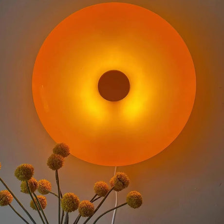 Julia M Lifestyles Retro Glass Wall Lamp 🍊 - Modern Orange LED Fixture - Julia M LifeStyles