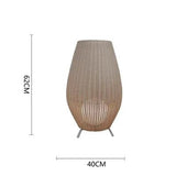 Julia M Luxe Rattan LED Floor Lamp - Julia M LifeStyles