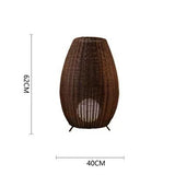 Julia M Luxe Rattan LED Floor Lamp - Julia M LifeStyles