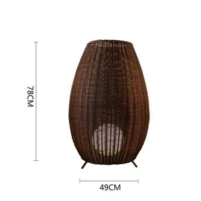 Julia M Luxe Rattan LED Floor Lamp - Julia M LifeStyles