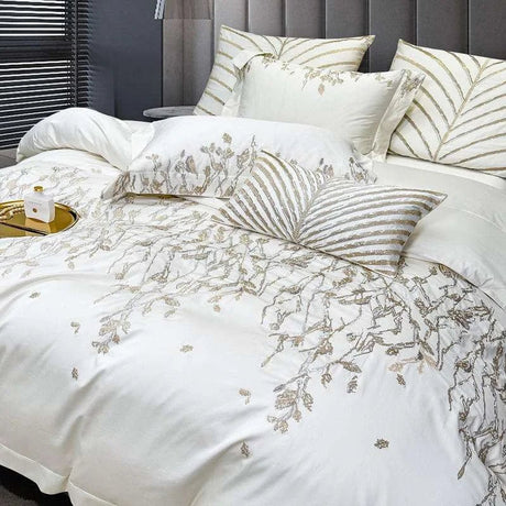 Julia M Luxury Egyptian Cotton Bedding Set - Elegant Comfort - Julia M LifeStyles