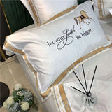 Julia M Luxury Knight Horse Embroidery Bedding Set - Julia M LifeStyles