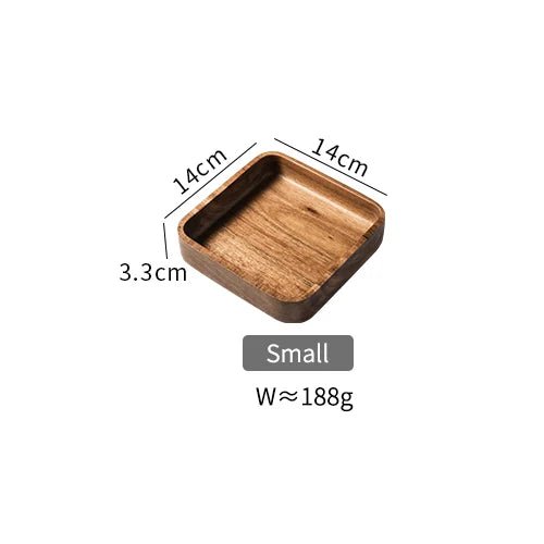 KEMORELA Acacia Wood Japanese Style Rectangular Serving Tray - Julia M LifeStyles