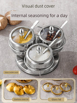 Kitchen Combination Home Seasoning Can Stainless Steel - Julia M LifeStyles