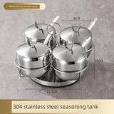 Kitchen Combination Home Seasoning Can Stainless Steel - Julia M LifeStyles