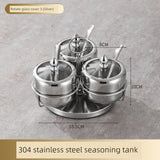 Kitchen Combination Home Seasoning Can Stainless Steel - Julia M LifeStyles