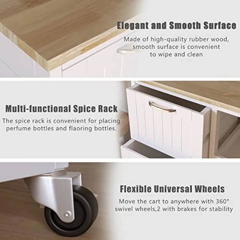 Kitchen Island Cart - Julia M LifeStyles