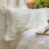 Korean Chic Embroidered Patchwork Bedding Set - Julia M LifeStyles