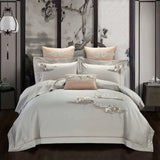 Landscape Scenery Embroidered Egyptian Cotton Bedding Set - Julia M LifeStyles