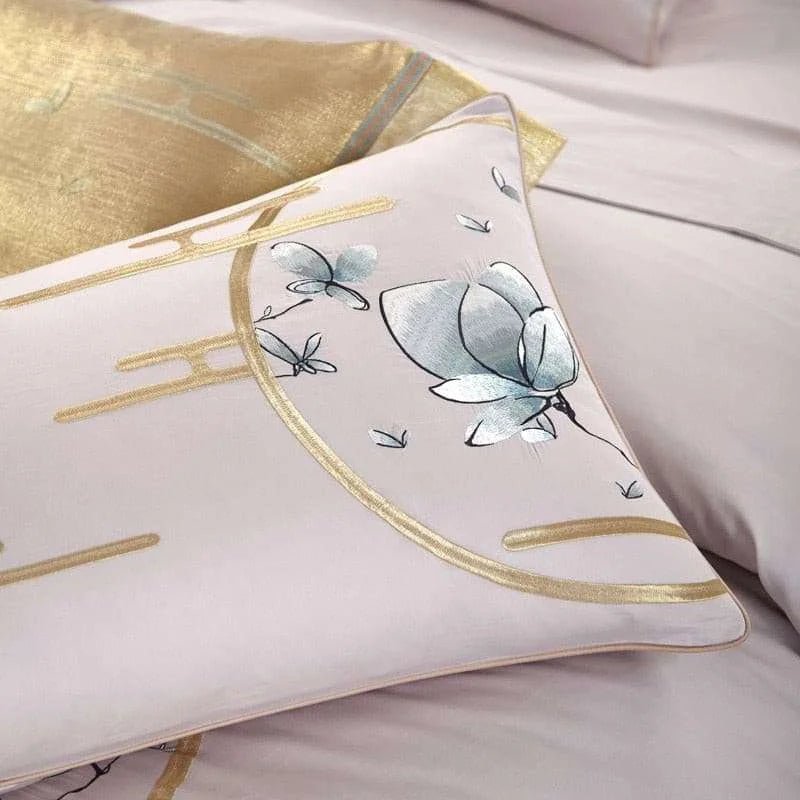 Landscape Scenery Embroidered Egyptian Cotton Bedding Set - Julia M LifeStyles