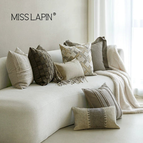 Lanpin Modern Light Luxury M Gray Green Series Pillow Combination Living Room Sofa Model Room Bedside Throw Pillowcase Soft Decoration - Julia M LifeStyles