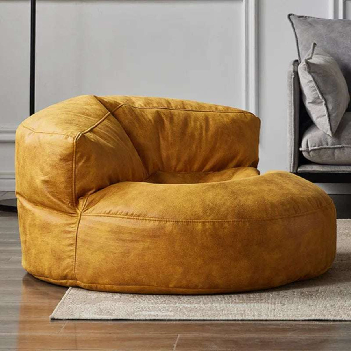 Leather Lazy Bean Bag Chair Cover - Julia M LifeStyles