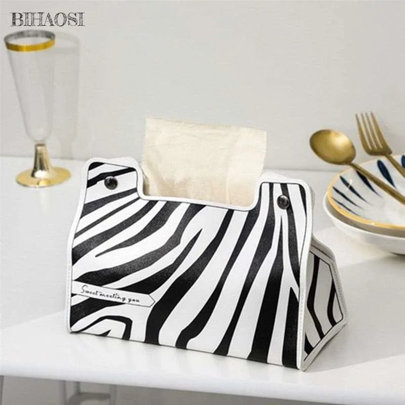 Leather Tissue Canister - Elegant Napkin Dispenser - Julia M LifeStyles