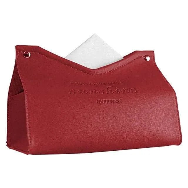 Leather Tissue Canister - Elegant Napkin Dispenser - Julia M LifeStyles