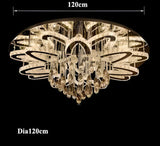 LED Modern Crystal Stainless Steel Chandelier - Julia M LifeStyles