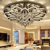 LED Modern Crystal Stainless Steel Chandelier - Julia M LifeStyles