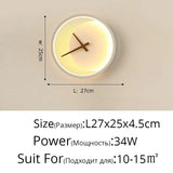 LED Wall Lamp with Clock - Illuminate Your Space in Style - Julia M LifeStyles