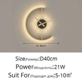 LED Wall Lamp with Clock - Illuminate Your Space in Style - Julia M LifeStyles