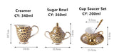 Leopard Print Luxury Bone China Coffee & Tea Set - Julia M LifeStyles