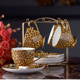 Leopard Print Luxury Bone China Coffee & Tea Set - Julia M LifeStyles