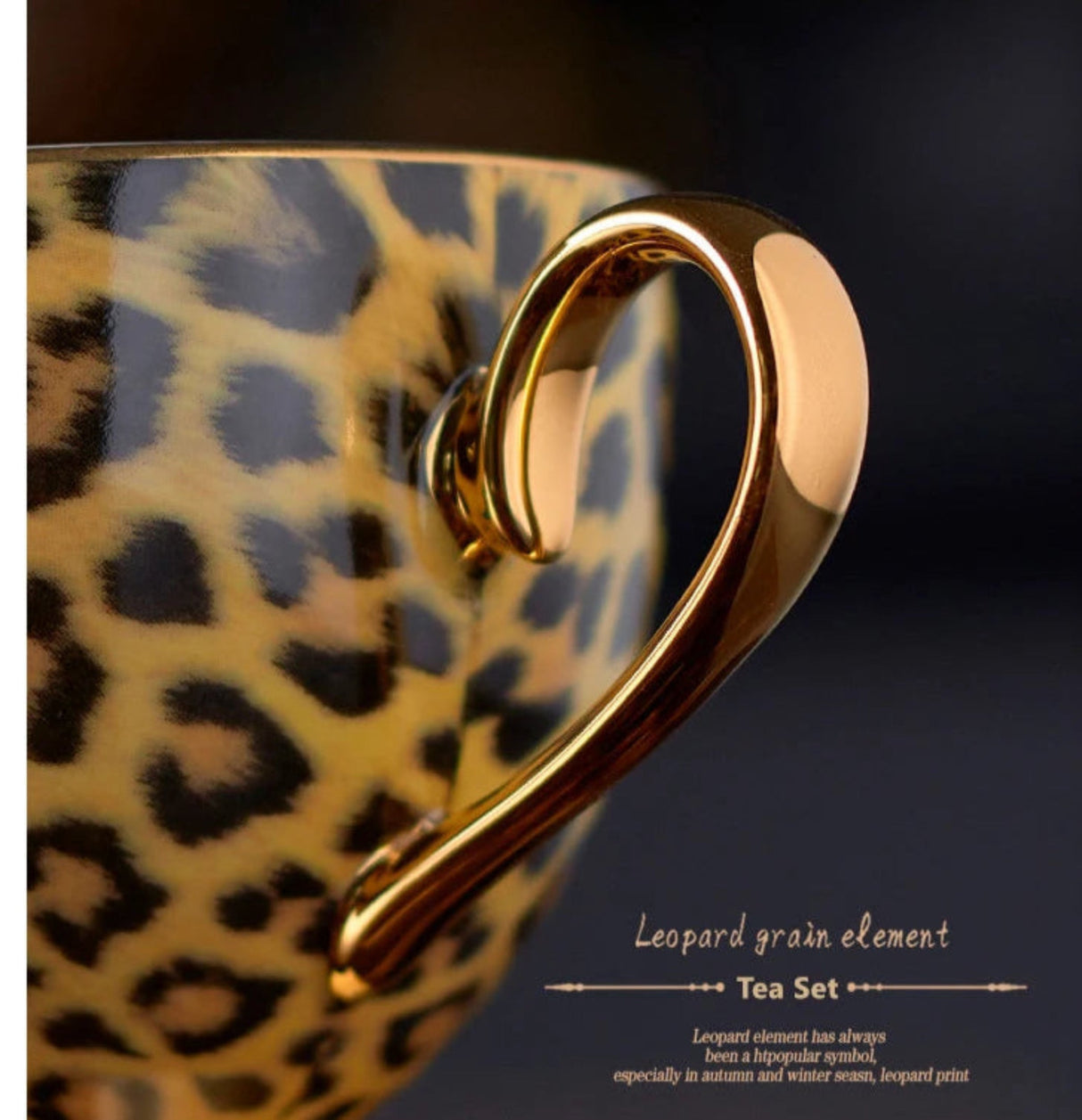 Leopard Print Luxury Bone China Coffee & Tea Set - Julia M LifeStyles