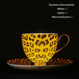 Leopard Print Luxury Bone China Coffee & Tea Set - Julia M LifeStyles