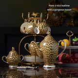 Leopard Print Luxury Bone China Coffee & Tea Set - Julia M LifeStyles