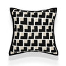 Light Luxury Black and White Jacquard Cushion Covers - Julia M LifeStyles