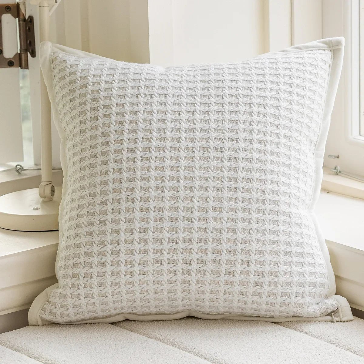 Light Luxury Black and White Jacquard Cushion Covers - Julia M LifeStyles