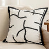 Light Luxury Black and White Jacquard Cushion Covers - Julia M LifeStyles