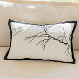 Light Luxury Black and White Jacquard Cushion Covers - Julia M LifeStyles