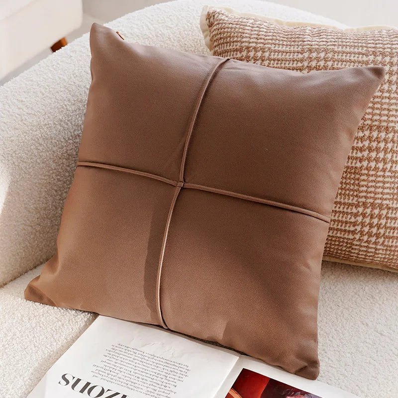 Light Luxury Brown Throw Pillow Cover - Decorative Cushion for Home - Julia M LifeStyles