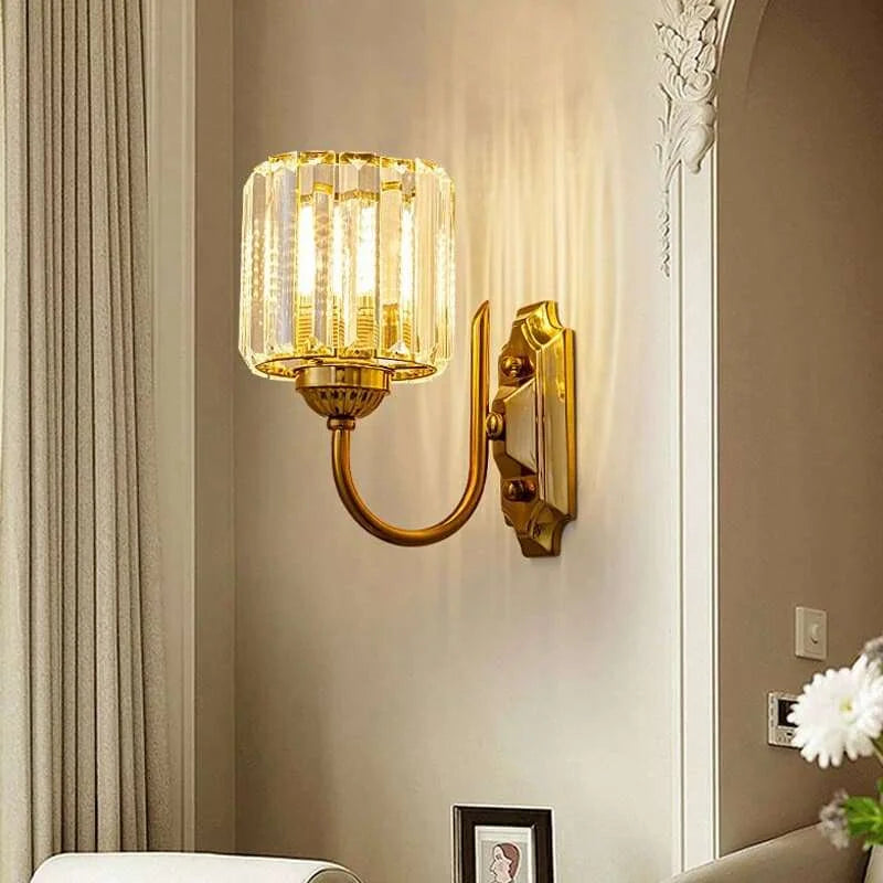 Light Luxury Crystal Wall Lamp wall light fixtures Julia M Home & Kitchen   