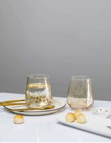 Luxury Hexagonal Nordic Crystal Glass Set stemware Julia M Home & Kitchen   