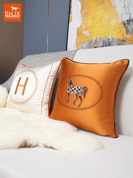 Living Room Accessible Luxury Fancy Car Orange American Pillow - Julia M LifeStyles