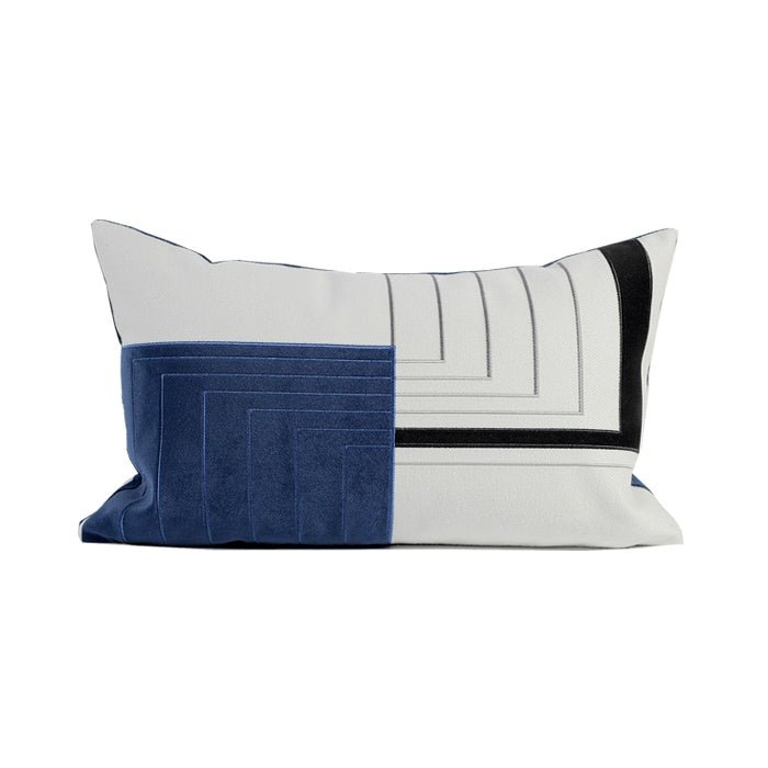 Pillow Cover Accessible Luxury Modern Minimalist Sofa Model Room Ins Lumbar Pillow Cushion B & B Designer Blue - Julia M LifeStyles