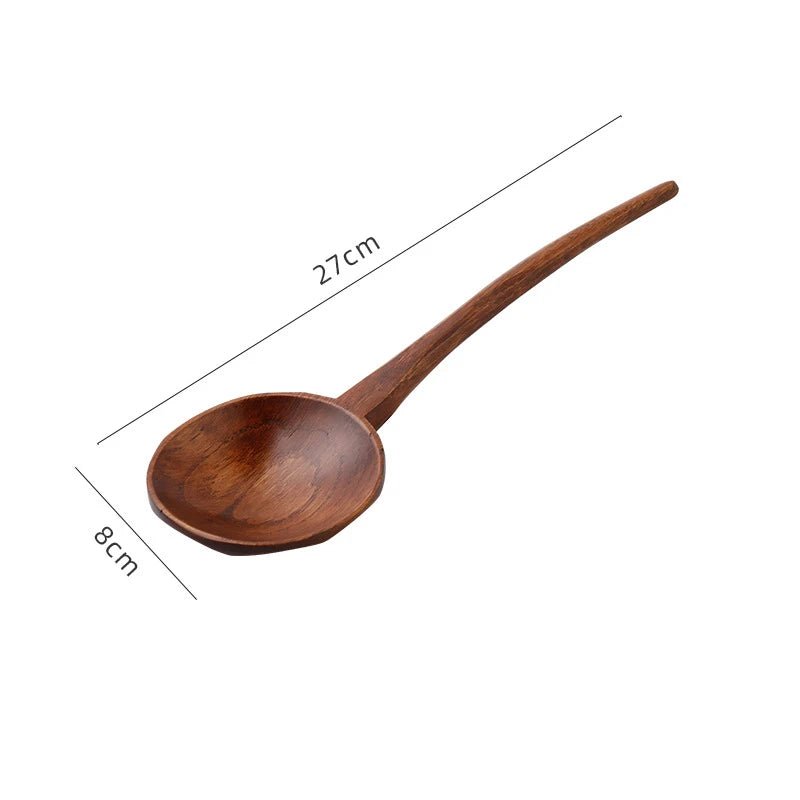 Long Handle Japanese Wooden Soup Ladle 🍜 - Julia M LifeStyles