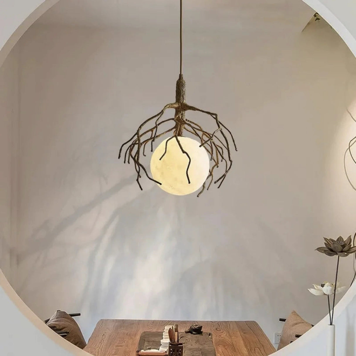 Lunar Tree Branch Pendant Chandelier & Table Lamp - Julia M LifeStyles