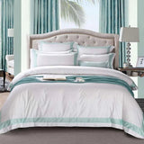 Luxurious 100% Cotton Hotel White Bedding Set - Julia M LifeStyles